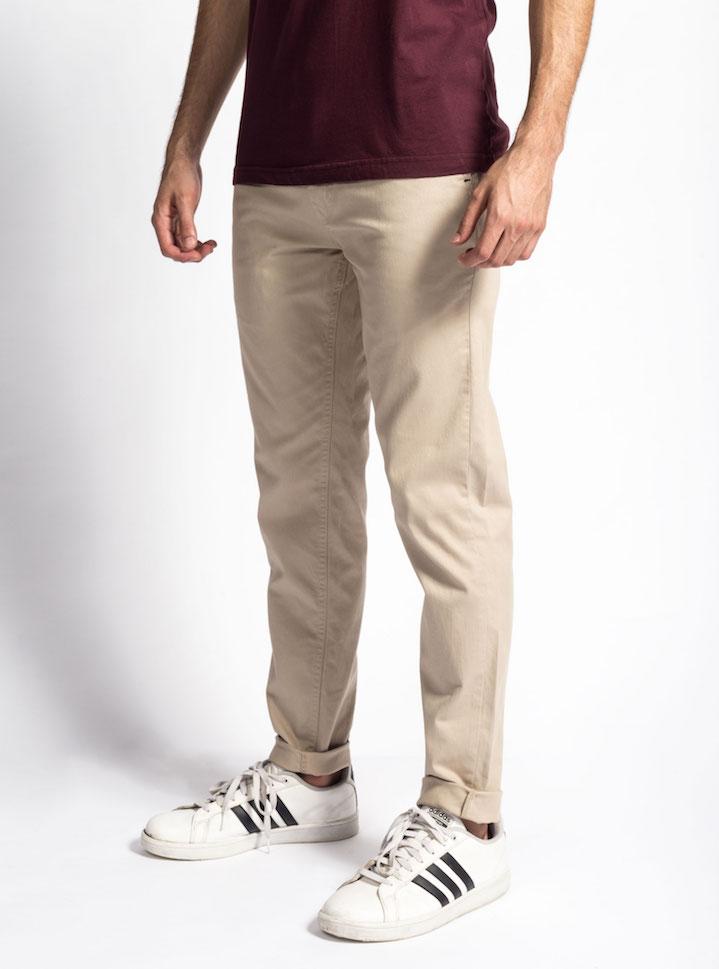 Farfi Travel Office Hombre Casual Color Sólido Pantalones rectos